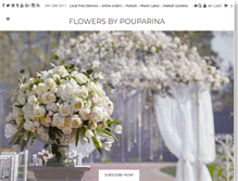 Tablet Screenshot of flowersbypouparina.com